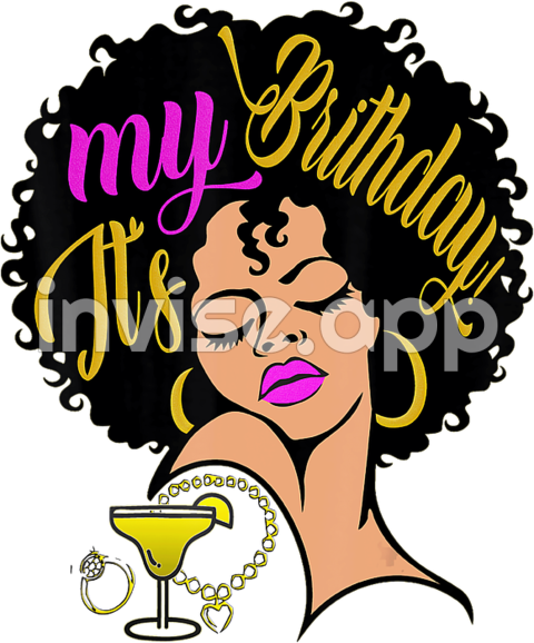 Birthday Queen , Afro Girl , Afro Queen , Birthday Drip - Black Queen Digital Art