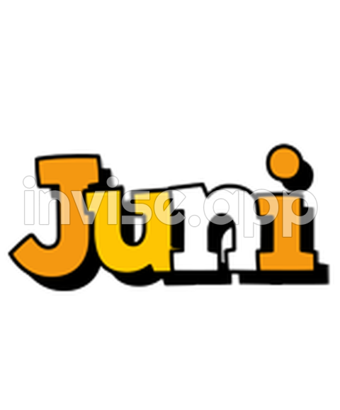 Juni Logo Name Logo Generator Popstar, Love Panda, Cartoon, Soccer - Promo 22 Juni 24