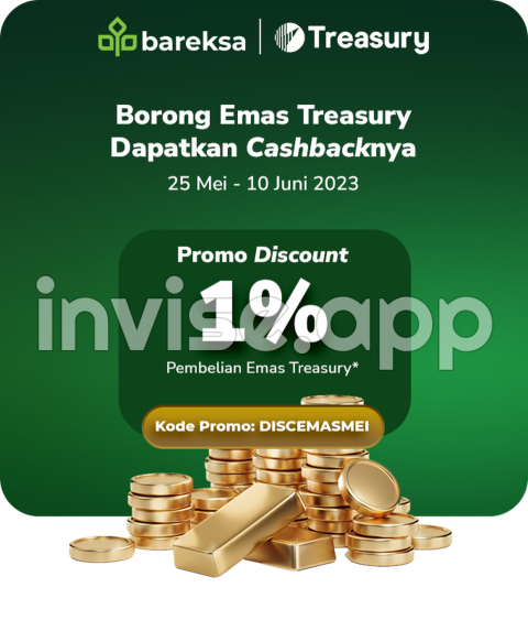 Promo Gajian - Promo Gajian Emas Treasury Mei 2023 Berhadiah Cashback Hingga Rp500 Ribu