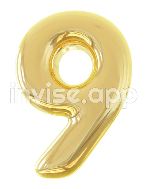 3D Number 9 Golden 11287995 - Promo 9.9