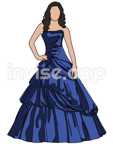 Prom Dresses - Prom Dress Vector At Getdrawings Free Download