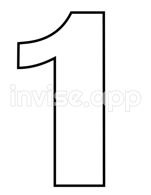 1 Number Images Transparent Free Download - Number One Black Background