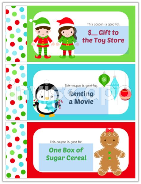 Xmas Promo - Editable Christmas Coupon Book 1 522682 Pixels Coupon Book, Christmas Coupons, Book 1