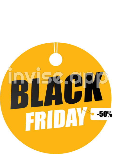 Scritta Black Friday - Adesivo Per Vetrine Con Scritta Black Friday Tenstickers