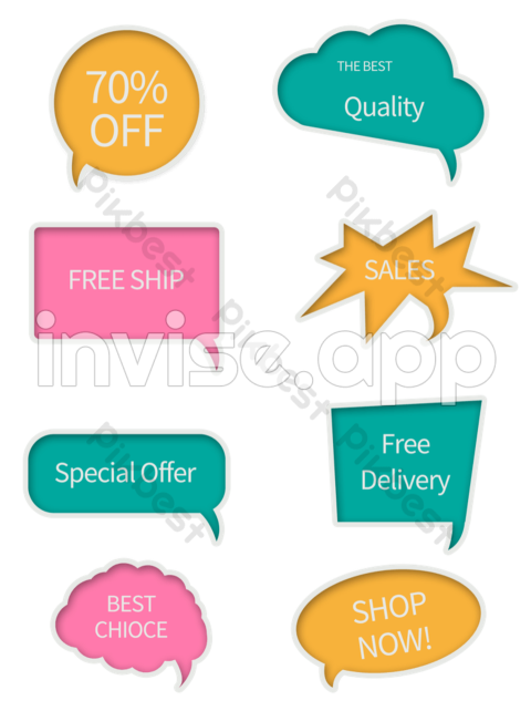 Promotional Bubble Label Vector Images Psd Free Download Pikbest - Promo Bubble