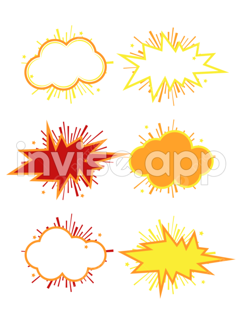 Frame Promo - Explosion Frame Label , Vector, Psd, And Clipart With Transparent