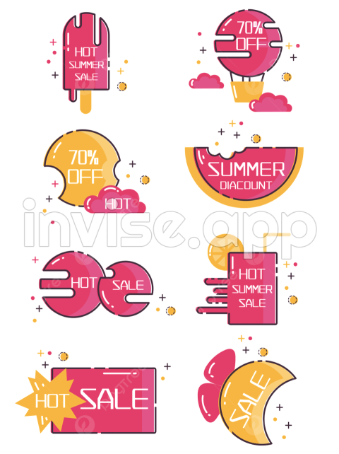 Summer Promo Items - Fashion Promotion Vector Hd Images, Fashion Summer Promotional Label