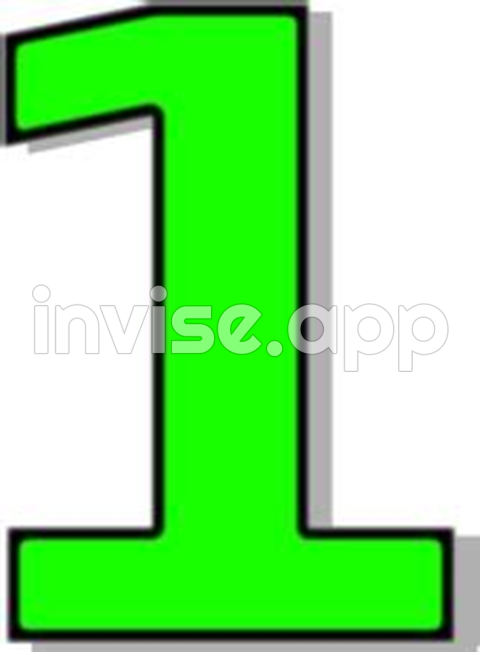 Green Number 1 - Number 1 Green /Signs Symbol/Alphabets Numbers/Outlined Numbers/Green/Number 1 Green Html