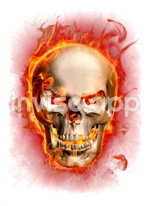 Flame Fire Combustion Flame Skull Download 727 1000 Free Transparent Download - Gray Skull Smoke