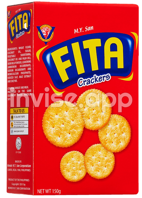 Fita Crackers Plain 750515017252 / 30X150G / 0 0294 / 6 00 / 12Mos - M.Y. San