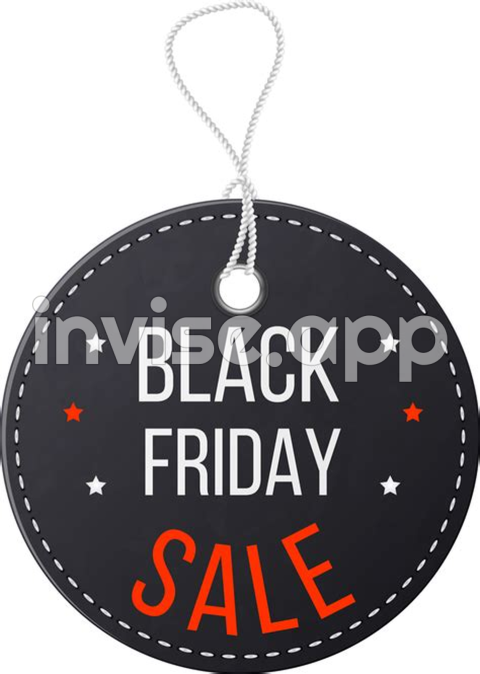 Etiqueta Black Friday - Free Black Friday Sale Tag 11835328 With Transparent Background