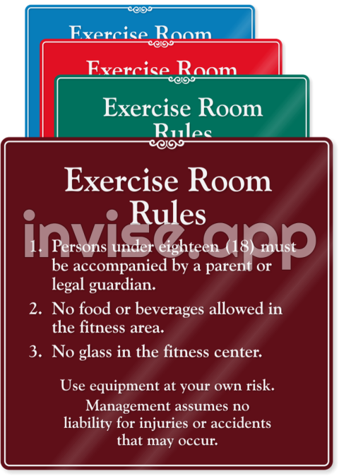 Gym Etiquette Signage - Gym & Fitness Room Signs Health Club Signs At Best Price