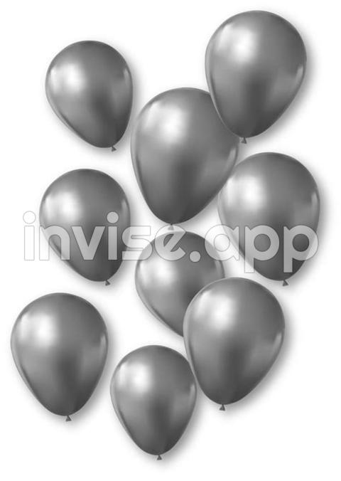 Black And Grey Balloons - Black Balloons S For Free Download