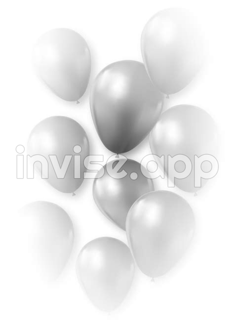 Baloes Pretos Transparentes 11720975 - Bunch Of Black Balloons