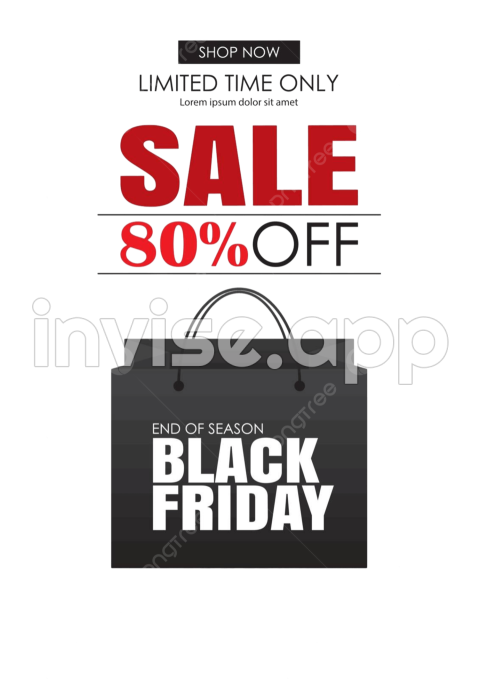 Black Friday Sale Flyer Template - Shop Till You Drop With Our Black Friday Sale Flyer Template Featuring