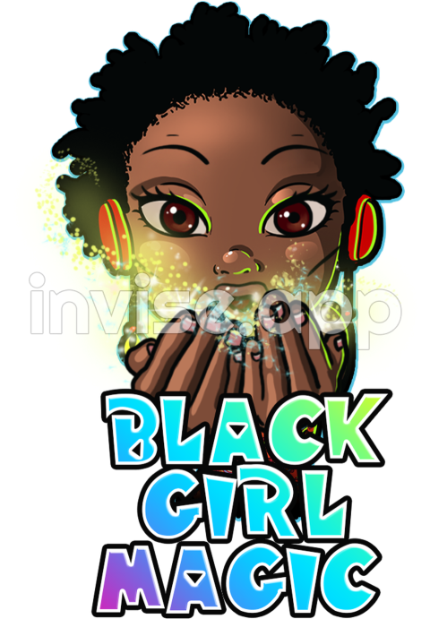 Download Meet The Squad Black Girl Magic Cartoon Transparent - Draw Black Woman