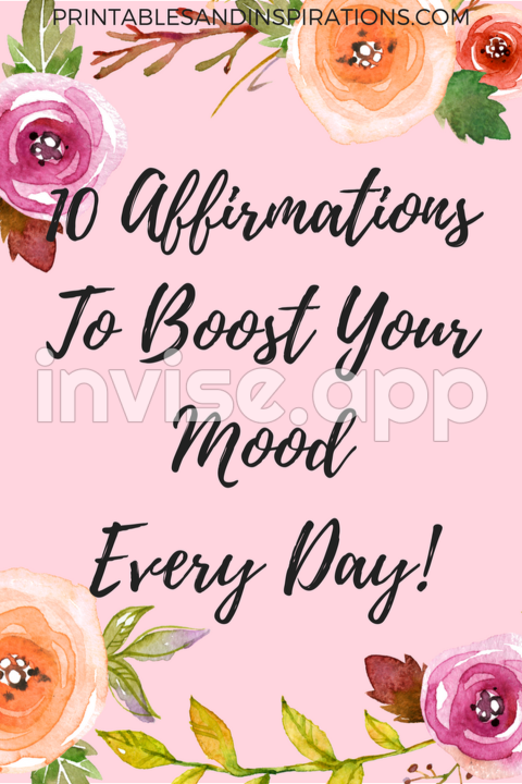 Free Printable Quotes Pdf - Free Printable Positive Affiirmations To Boost Your Mood Every Day