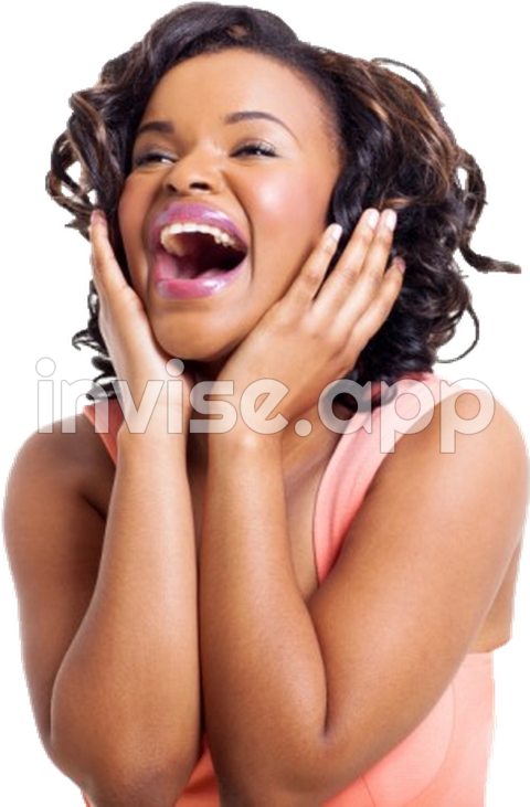 Download Excited African Woman Transparent Download Seek - Black Girl Image