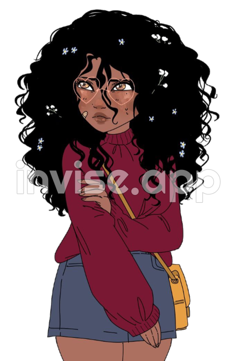 Pinterst Girls Black - Girls Art Girl Freetoedit Black Girl Cartoon, Girls Cartoon Art