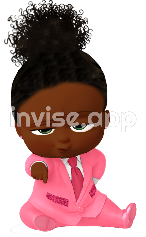 Download Boss Black Girl Boss Baby Image With No Background - Black Girl