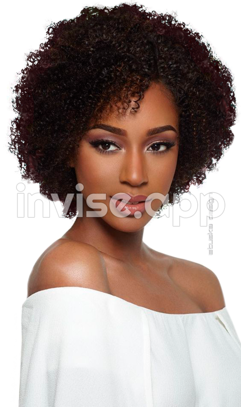 Curly Afro Hair - Woman Afro Hair Style Photo Image Play