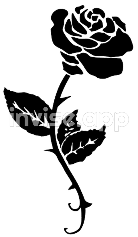 Pics Of Black Roses - Black Rose Tattoo Transparent Background, Free Download 39048