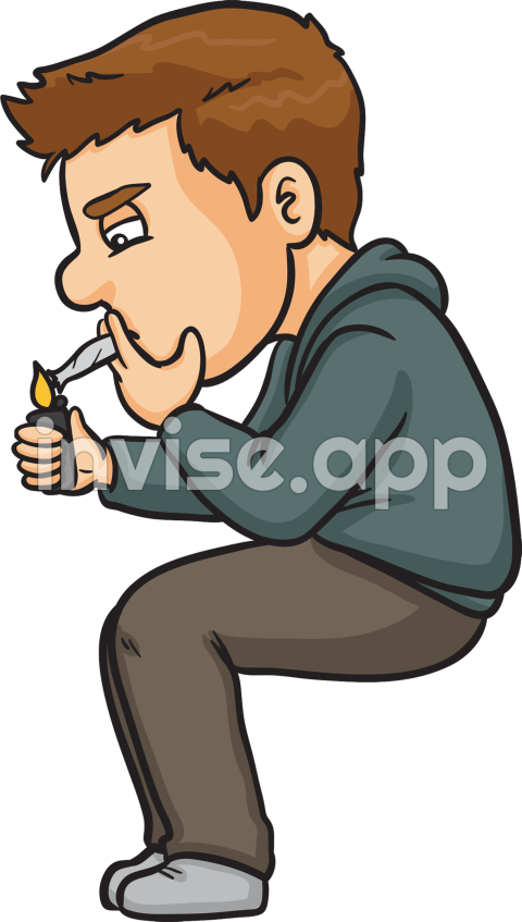 People Who Smoke Weed - Weed Clipart Rolling People Smoking Marijuana Clipart (1133X2000), Download