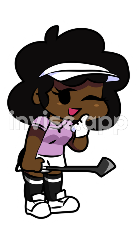 African American Friday Images - B"Friday Night Funkin Carol Golf Sticker"