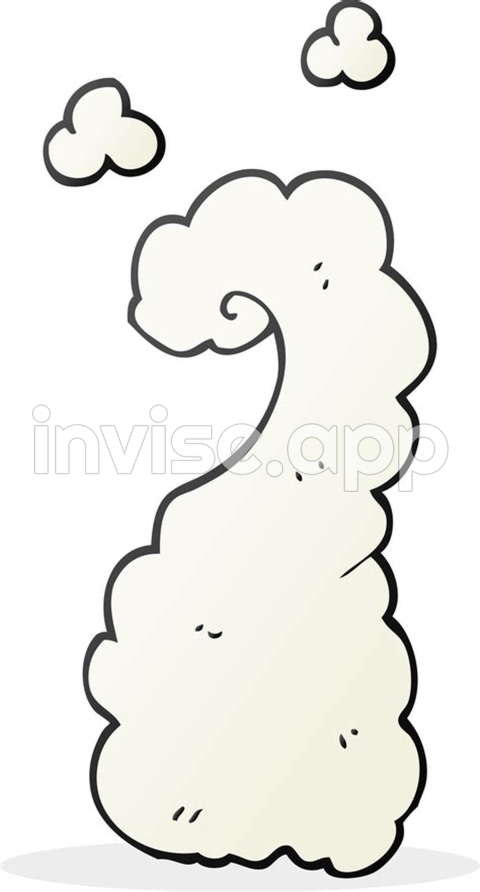 Hand Drawn Cartoon Puff Of Smoke 45162492 - Green Smoke Clip Art