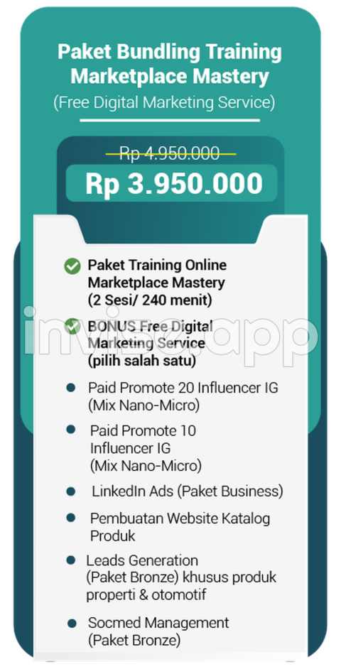 Promo Bulan Ini Andaf Talent - Promo Bulan November