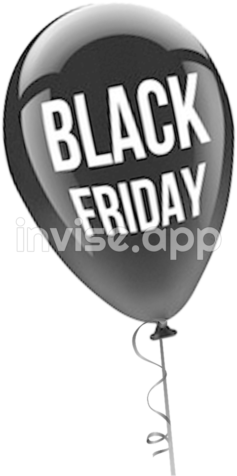 Black Friday Balloon - Download Black Friday Balloon Clip Art Image With No Background