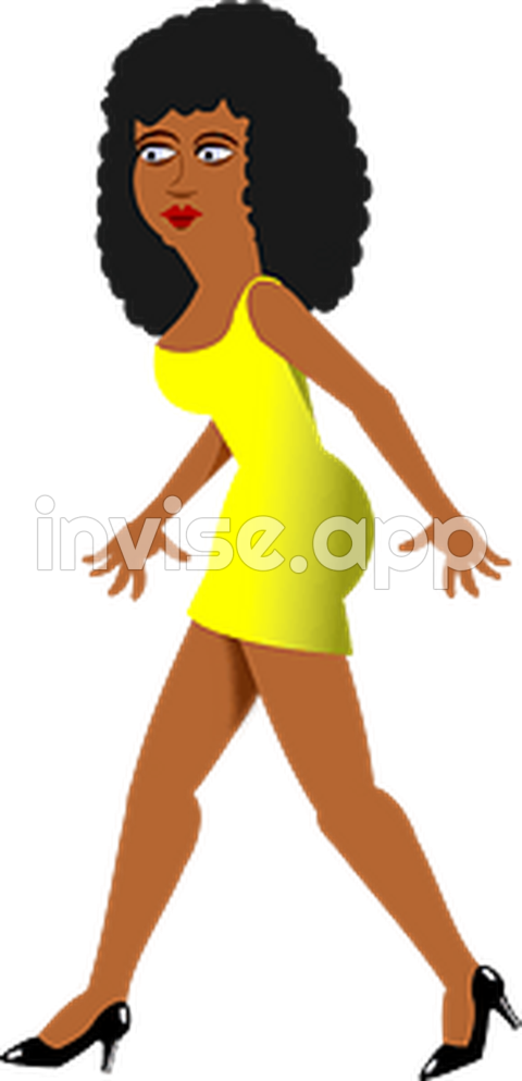 Black Woman Clipart Free Download Transparent Creazilla - Thick Women Clip Art