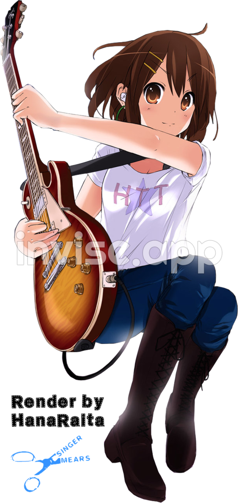 Yui Hirasawa [Render] (5) Anime, K On Anime, Anime Music - K On Anime Cute