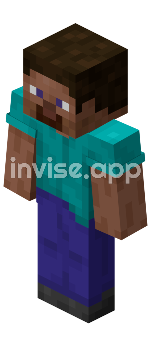 I Am Steve Jack Black - Minecraft Steve Best Quality Transparent Images