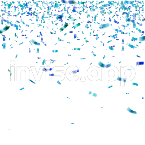 Blue Confetti Transparent Image Arts - Animated Confetti Background