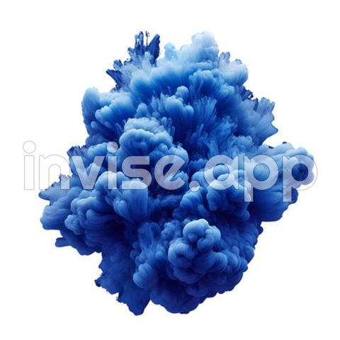 Ai Generated A Stunning Piece Of Blue Smoke On A Transparent Background 35866028 - Dark Blue Background