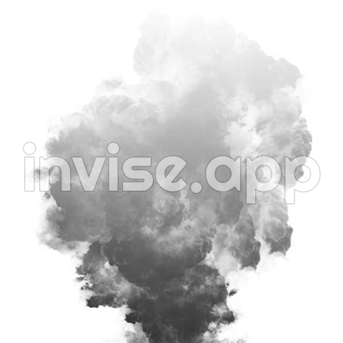 Black Smoke Rising Up Effect Isolated On Transparent Background For Compositing And Manipulation - Black Smoke