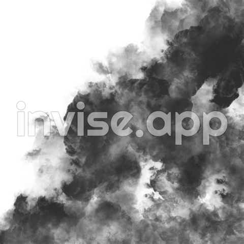 Black Smoke - Black Smoke Rising Up Effect Isolated On Transparent Background For Compositing And Manipulation