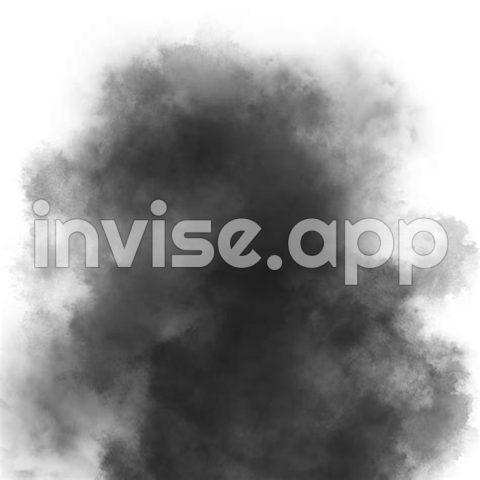 Rising Up Heavy Black Smoke Isolated On Transparent Background 23451314 - Black Smoke