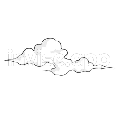 Clouds Line Art 27386919 - Cloud Line