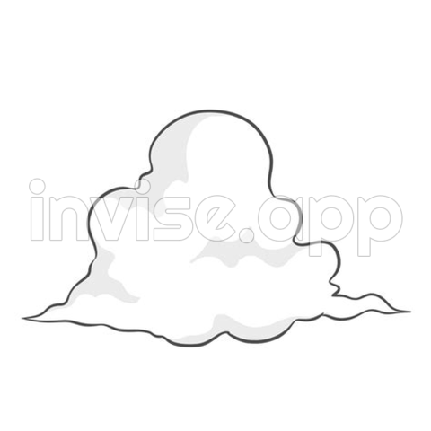 Clouds Line Art 27386930 - Cloud Line Art