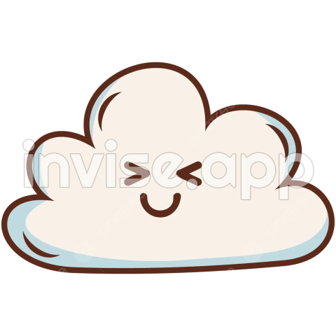 Cute Cloud Vector, Cute, Cloud, Cartoon Cloud And Vector With Transparent Background For - Cute Clouds