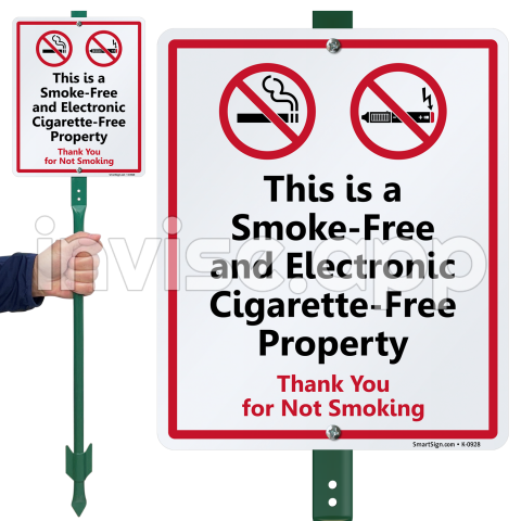 5 Stars Of 4776 Reviews - Smoke-Free Property Signs