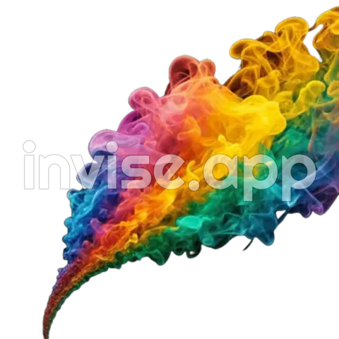 Sparkling Rainbow Colored Smoke Isolated, Colored Smoke, Smoke Transparent Image And Clipart - Rainbow Weed Smoke