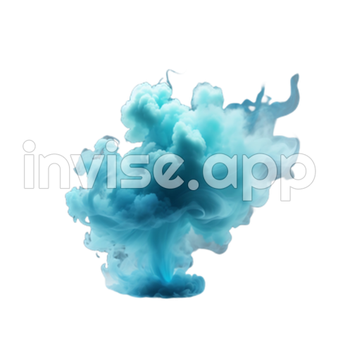 Smoke Cloud Vector - Blue Smoke Cloud Vector, Clouds, Smoke Cloud, Transparent And Vector With Transparent