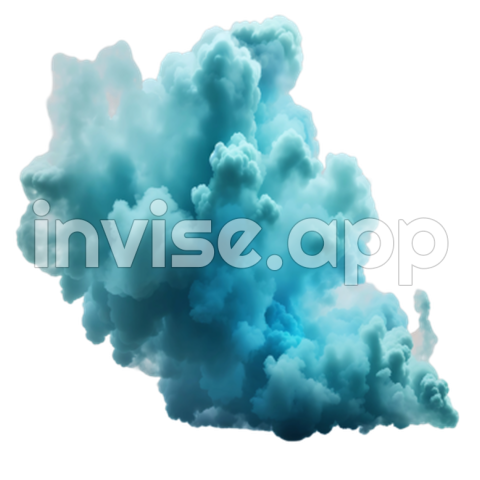 Smoke Cloud Vector - Heavy Smokey Cloud Vector, Smoky Clouds, Blue, Foggy And Vector With Transparent Background