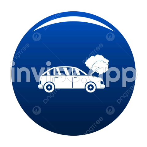 Car Smoke Vector Design Images, Car In Smoke Icon, For, Smoke - Car Smoke Cartoon