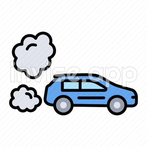 Air, Car, Gas, Pollution, Smoke Icon Download On Iconfinder - Car Smoke Cartoon