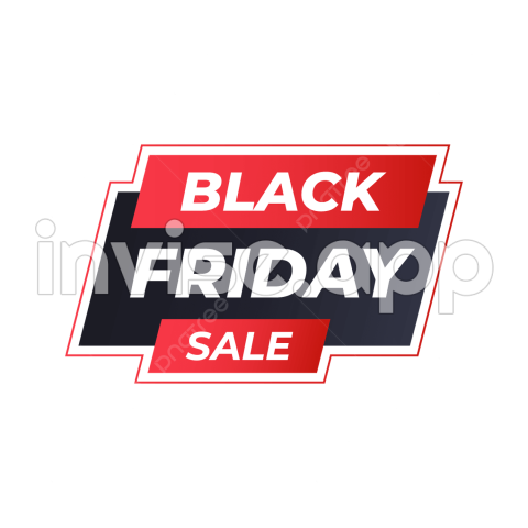 Black Friday Sale Banner On Red And, Black Friday, Sale Banner, Red And - Black Friday Banner