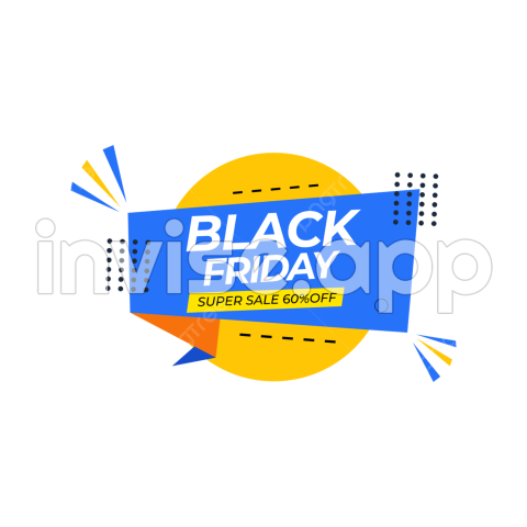 Banner Black Friday - Black Friday With Banner Shape, Banner Shape, Black Friday, Black